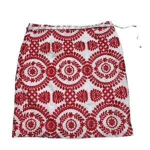 ⚡️NWT Sunday Up Red and White Floral Skirt